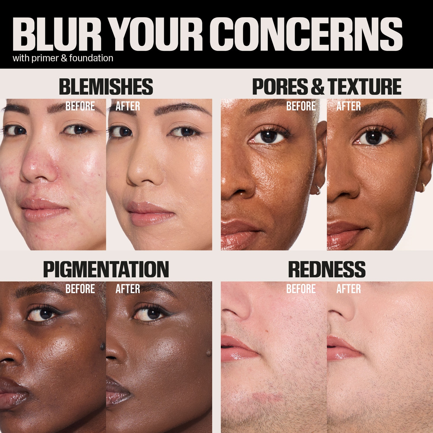 EASY BLUR FOUNDATION (BASE DE MAQUILLAJE PARA ROSTRO)